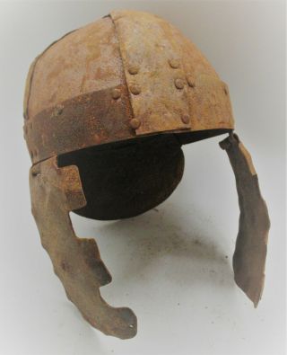 Museum Quality Ancient Roman Iron Gladiators Helmet Circa 300 - 400ad Very Rare