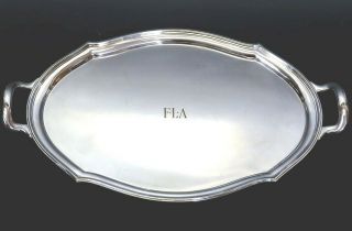 Antique C1930 Tiffany & Co Silver Plate 24 " X 17 3/8 " Tea Or Serving Tray