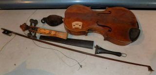 Antique Vintage Rare Jacobus Stainer Gemany Violin For Repair Parts