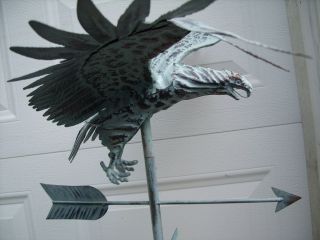 3D Eagle Weathervane Antique Copper Finish Weather Vane Hand Crafted 3