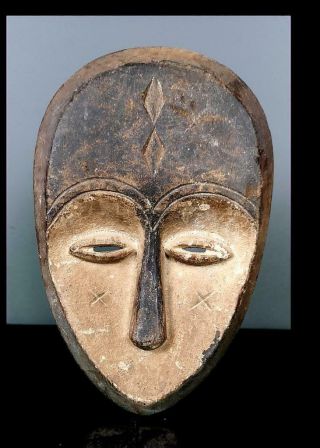 Old Tribal Kwele Mask - - Gabon Bn 14