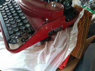 remington ancient red typewriter 2