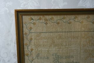 Antique 18th Century Family Record Sampler from York Raynor Family 4