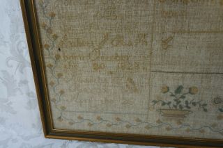 Antique 18th Century Family Record Sampler from York Raynor Family 9