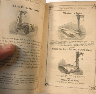 ANTIQUE 1870 ' S FAIRBANKS SCALE ILLUST ADVERTISING BOOKLET RAILROAD PLATFORM COAL 5