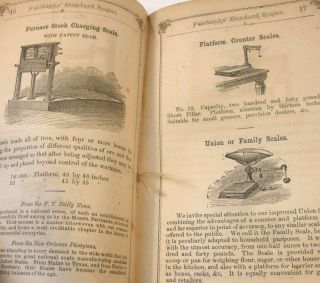 ANTIQUE 1870 ' S FAIRBANKS SCALE ILLUST ADVERTISING BOOKLET RAILROAD PLATFORM COAL 9
