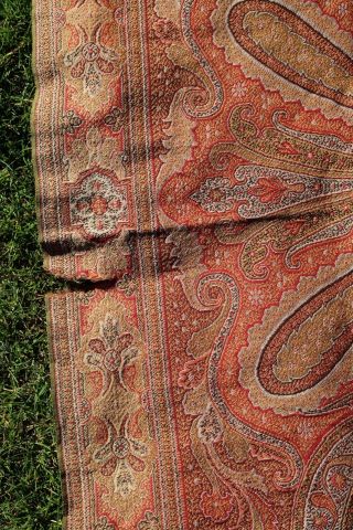 Antique Large ladies Kashmir shawl. 10