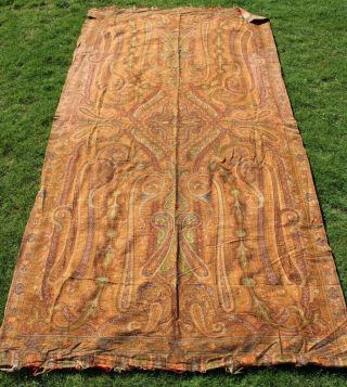 Antique Large ladies Kashmir shawl. 11
