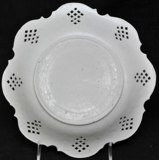 Staffordshire Salt Glaze Stoneware Slip Molded Pierced Dishes circa 1760 11