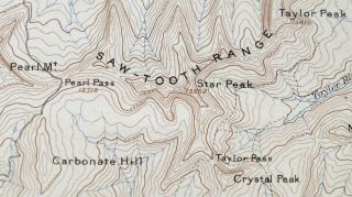 1893 Crested Butte Colorado Gunnison NF Antique USGS Reconnaissance Topo Map 3