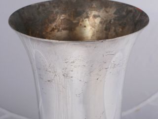 Lurelle Guild International Giftware Vase Machine Age Art Deco Silver Plate 3