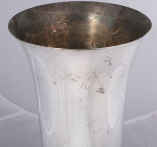 Lurelle Guild International Giftware Vase Machine Age Art Deco Silver Plate 4