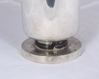Lurelle Guild International Giftware Vase Machine Age Art Deco Silver Plate 5