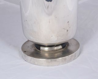 Lurelle Guild International Giftware Vase Machine Age Art Deco Silver Plate 6