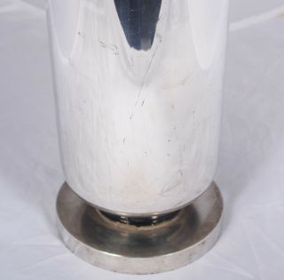 Lurelle Guild International Giftware Vase Machine Age Art Deco Silver Plate 7