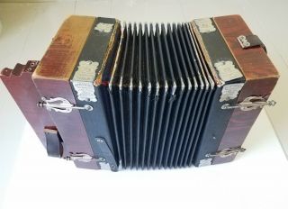 Vintage German Empress Accordion Accordeon Made in Saxony C/F Diatonic 2