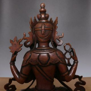 30CM Large Fine Antique Chinese Bronze or Copper Statue Buddha 10