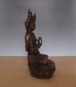 30CM Large Fine Antique Chinese Bronze or Copper Statue Buddha 2