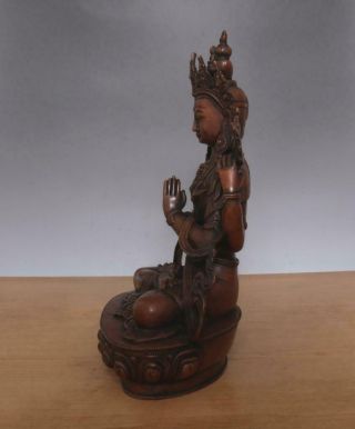 30CM Large Fine Antique Chinese Bronze or Copper Statue Buddha 4