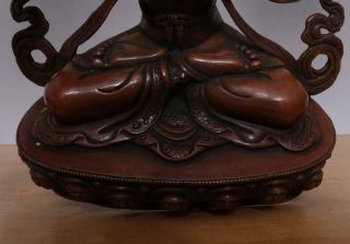 30CM Large Fine Antique Chinese Bronze or Copper Statue Buddha 7