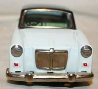 1960 ' s Vtg Bandai Japan MG MAGNETTE SEDAN Tin Friction British Toy Car 5