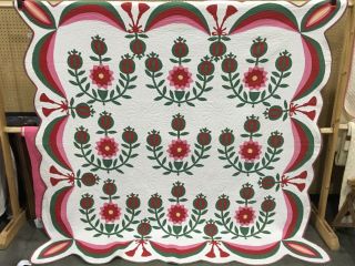 Missouri Rose,  Prairie Flower Applique Quilt 8