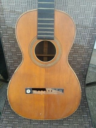 Vintage George Washburn Model Parlor Guitar Parts 2