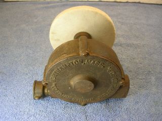 Rare Vintage Warner Water Motor Co.  Ma Usa Wheel Antique Grinder Lk Pelton Nr