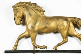 Antique Americana Trotting Horse copper Weathervane 2