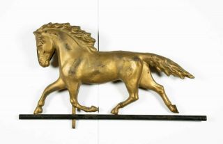 Antique Americana Trotting Horse copper Weathervane 4