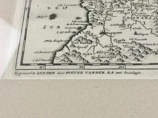 Pieter van der Aa Framed Map 1700s Venezuela South America Panama Colonial Spain 4