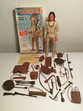 Marx Johnny West Best Of The West Action Figure Accessories Chief Cherokee Box