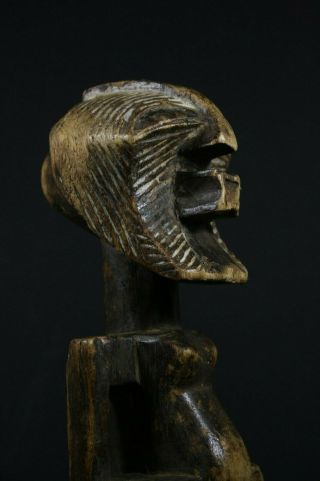 African Male Kifwebe Ancestor Statue,  Songye Tribe - D.  R.  Congo Tribal Art