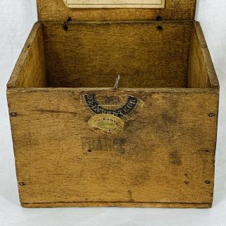 Exposition Universelle Paris 1900 Antique Wood Box Conte Crayon Inventor 4 