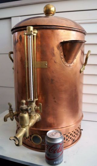 Antique Victorian Benham & Son Wigmore Copper Water Tea Coffee Urn Boiler Lid