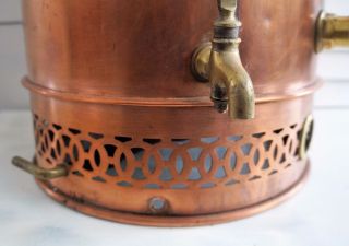 Antique Victorian Benham & Son Wigmore Copper Water Tea Coffee Urn Boiler Lid 9