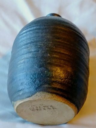 ELEANOR HELLER weed pot Irridescent Glaze Art Pottery Vase MCM 6 