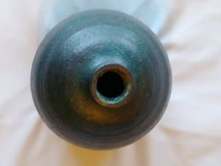 ELEANOR HELLER weed pot Irridescent Glaze Art Pottery Vase MCM 6 