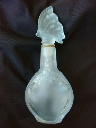 Rare French Figural Antique Perfume Bottle By Benoit,  Early 20s Viard Lalique?