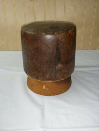 Antique Hat Making Wood Mold Block Form Millinery Store Display