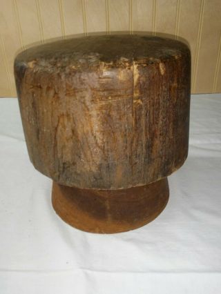 Antique Hat Making Wood Mold Block Form Millinery Store Display 6