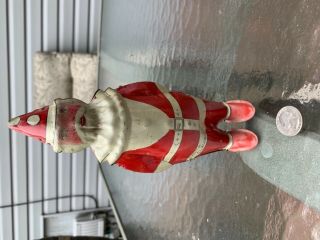 Vintage Tin Santa Wind Up Toy By Lindstrom Made In Usa