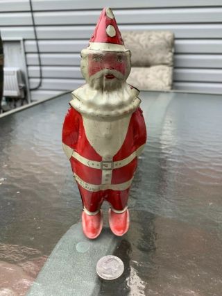 Vintage Tin Santa Wind Up Toy by Lindstrom Made in USA 4