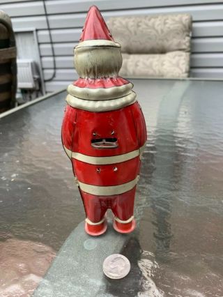 Vintage Tin Santa Wind Up Toy by Lindstrom Made in USA 5