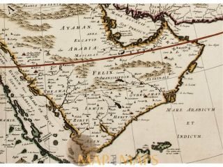 Turcicum Imperium antique map Persia Arabia Frederick de Wit 1670 2