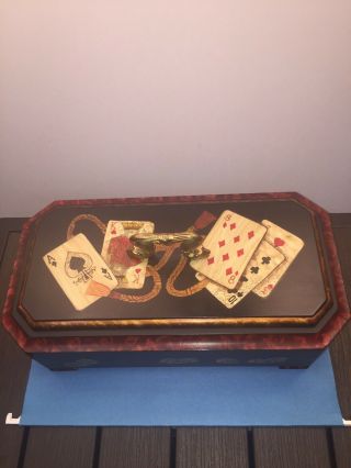 Maitland Smith Wooden Playing Card Box