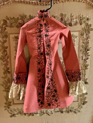 RARE PARISIAN MARIONETTES JACKET.  ANTIQUE SILK,  LACE & METAL THREAD EMBROIDERY 4