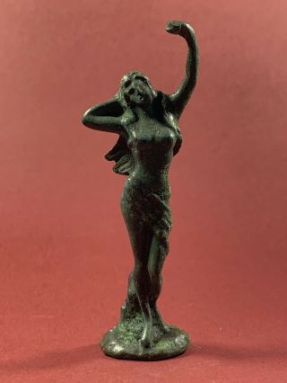 Ancient Roman Bronze Statuette Depicting Venus Goddess Of Love & Sex C.  150 - 350ad