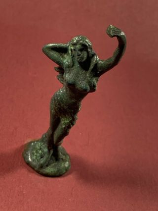 ANCIENT ROMAN BRONZE STATUETTE DEPICTING VENUS GODDESS OF LOVE & SEX C.  150 - 350AD 8