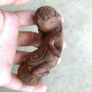 Keris Handle Mataram Kris Barong Tamarind Wood Antique Penis Lingga